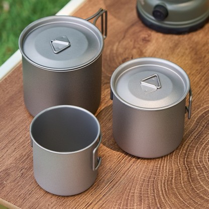 Pure titanium water cup single-layer folding titanium cup office tea coffee cup titanium alloy outdoor portable camping Mug
