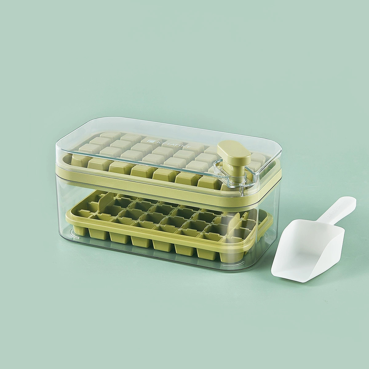 One-touch ice cube mold ice tray ice making box