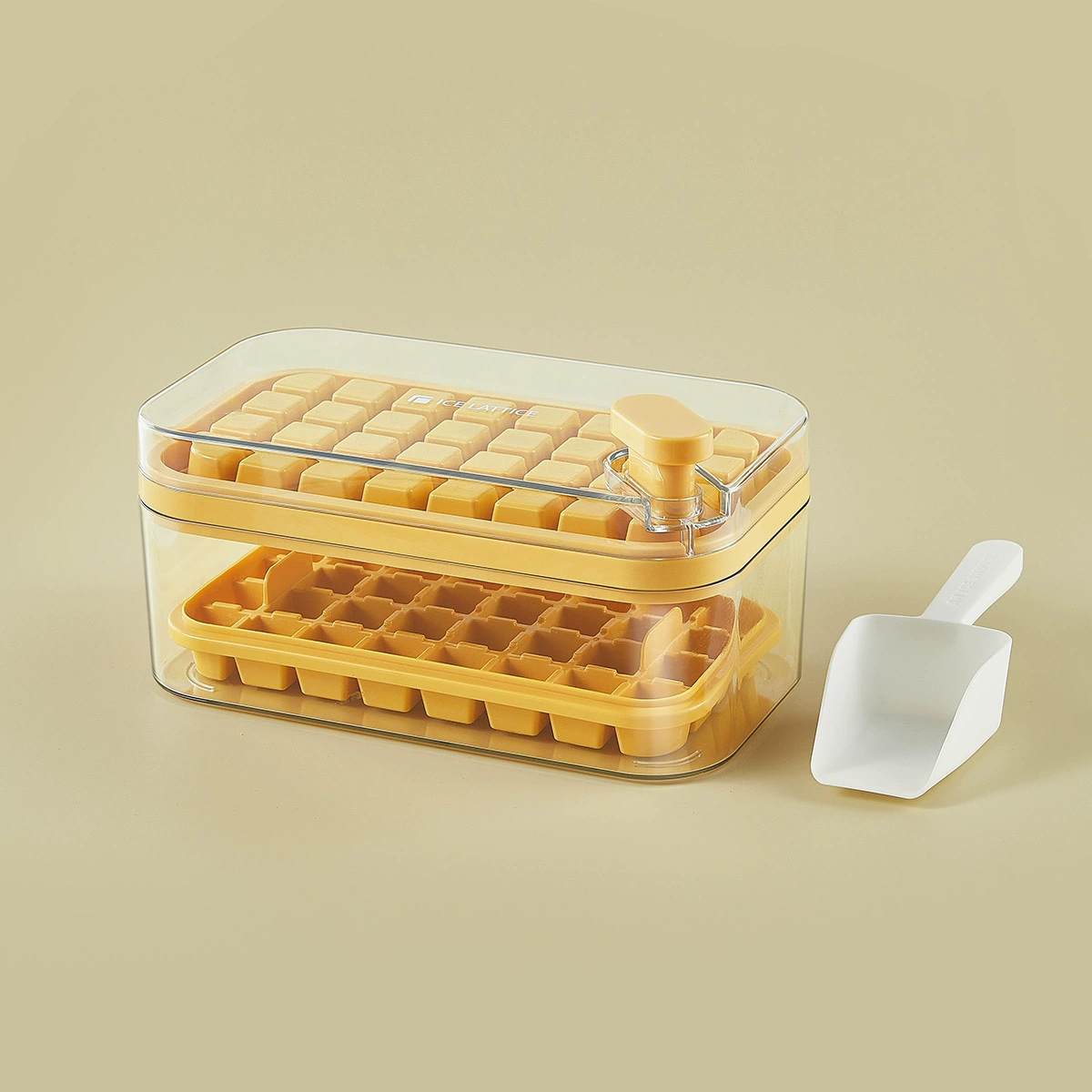 One-touch ice cube mold ice tray ice making box