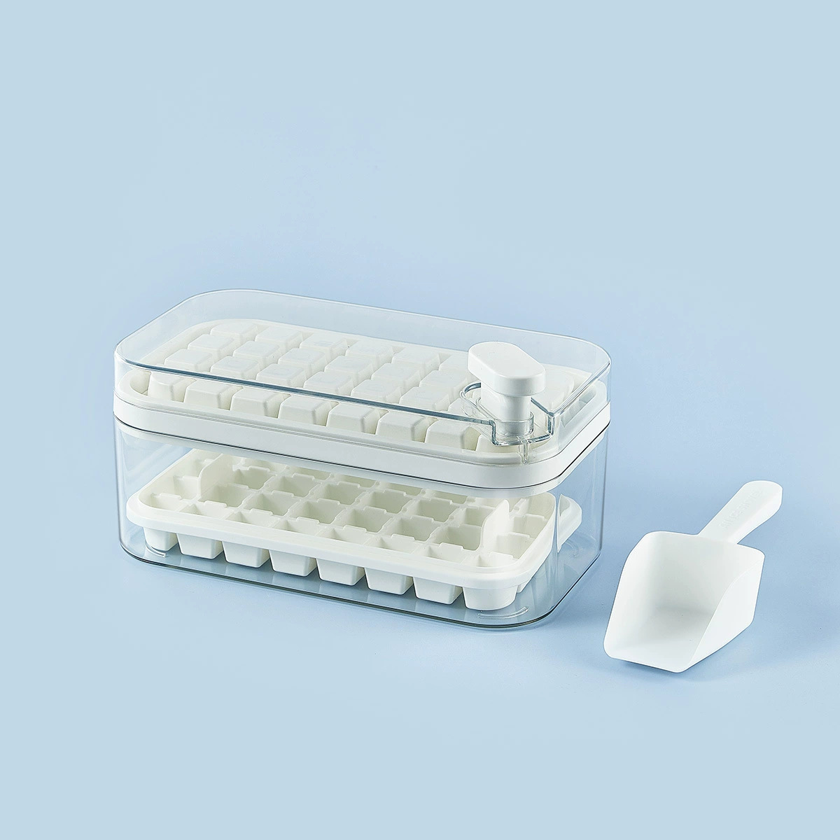 One-touch ice cube mold ice tray ice making box