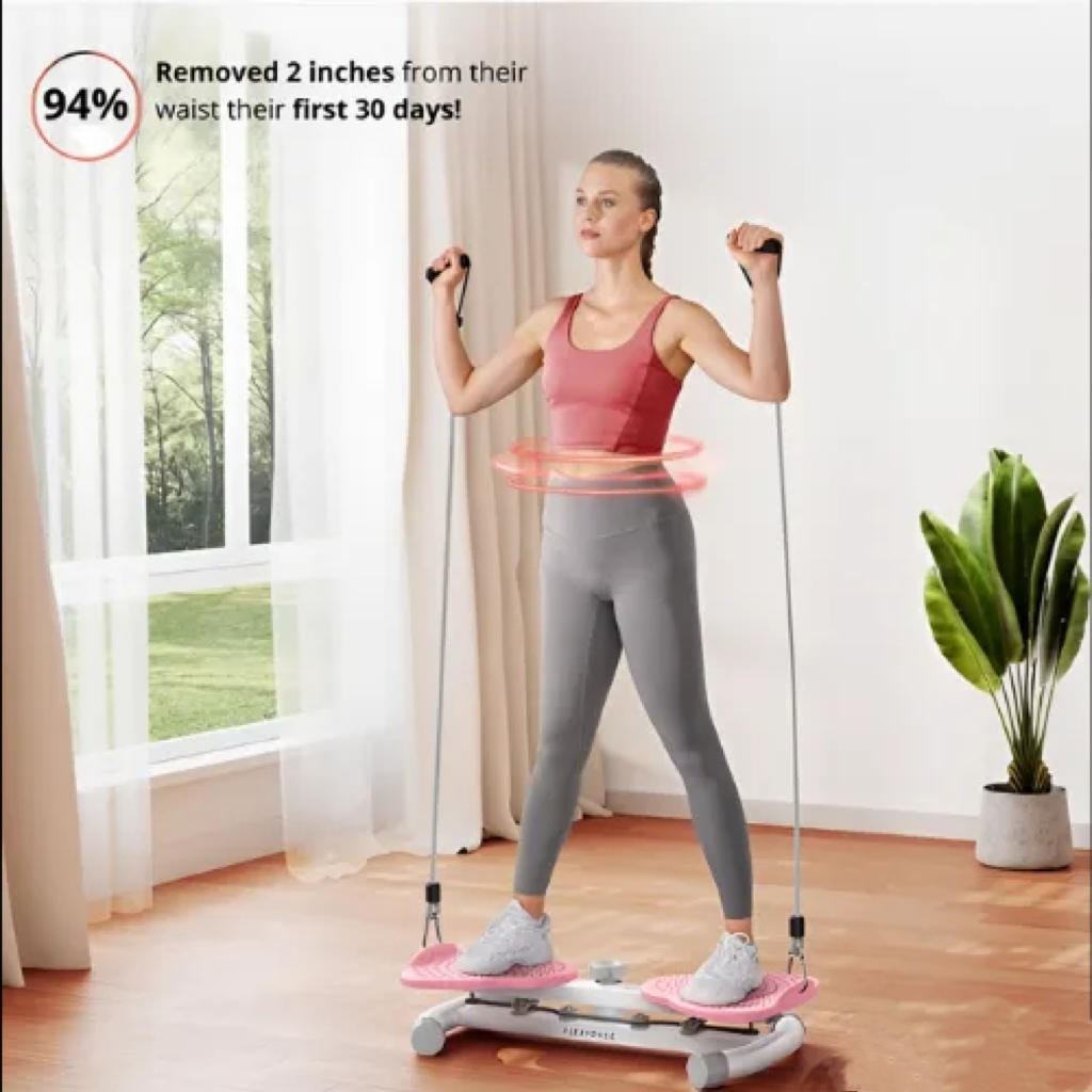 Home use silent belt rope abdominal plate fat burning body shaping rotating machine