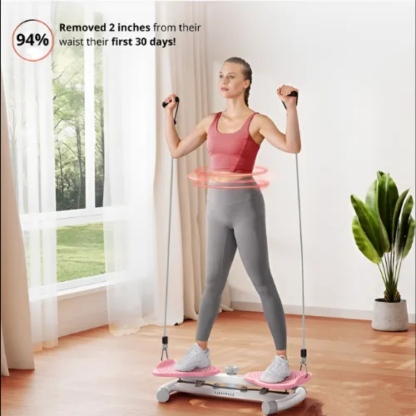 Home use silent belt rope abdominal plate fat burning body shaping rotating machine