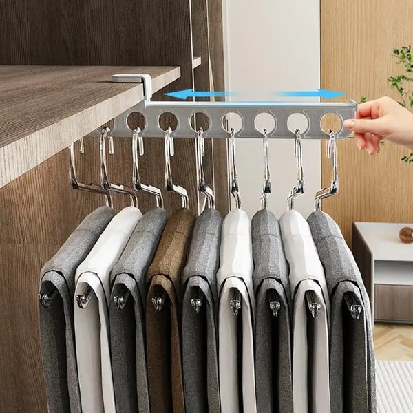 🔥Hot sale🔥Intelligent pull-out slide trouser rack