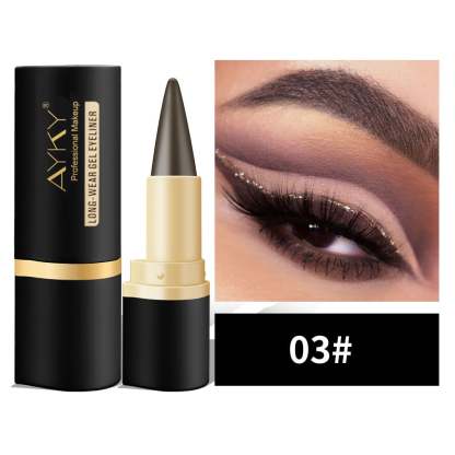 🎉Natural Black Long Wear Gel Eyeliner Cream, Waterproof, Natural formula, safe and harmless, Mild & Easy To Remove