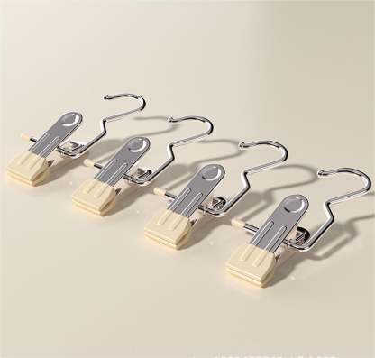 Hot Sale 49% OFF-Anti-rust Clip Space-saving Clothespin Hat Pants Storage Hanging Travel Hook