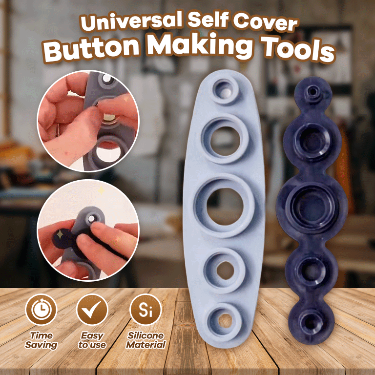 Universal button sewing tool, coat button, hand sewing tool