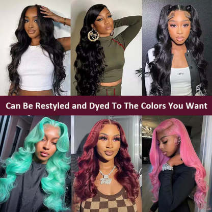 Body Wave Frontal Undetectable Long Wig 100% Human Hair 180% density