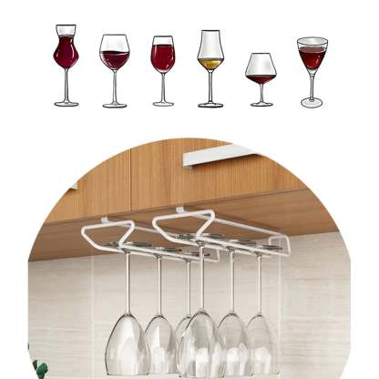 🔥Hot Sale🔥Under Cabinet Wine Glass Holder