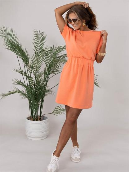Cinched T-Shirt Dress(BUY 2 FREE SHIPPING)