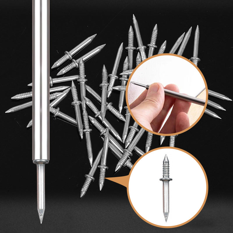 Double-head nails, invisible nails without holes, fixed sharp nails at both ends