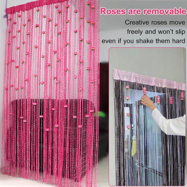 Rose Flower Door Curtain