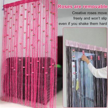 Rose Flower Door Curtain
