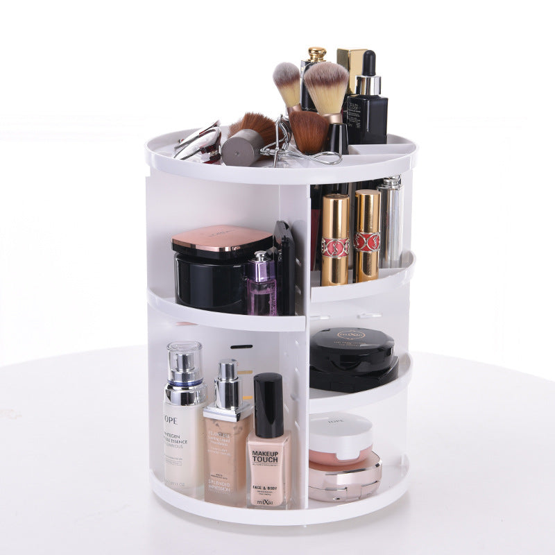 360° Rotating Shelf | Adjustable Cosmetic Organizer
