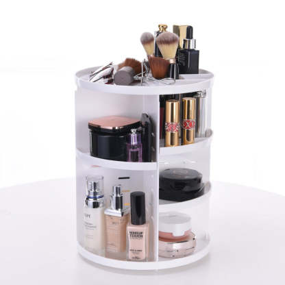 360° Rotating Shelf | Adjustable Cosmetic Organizer