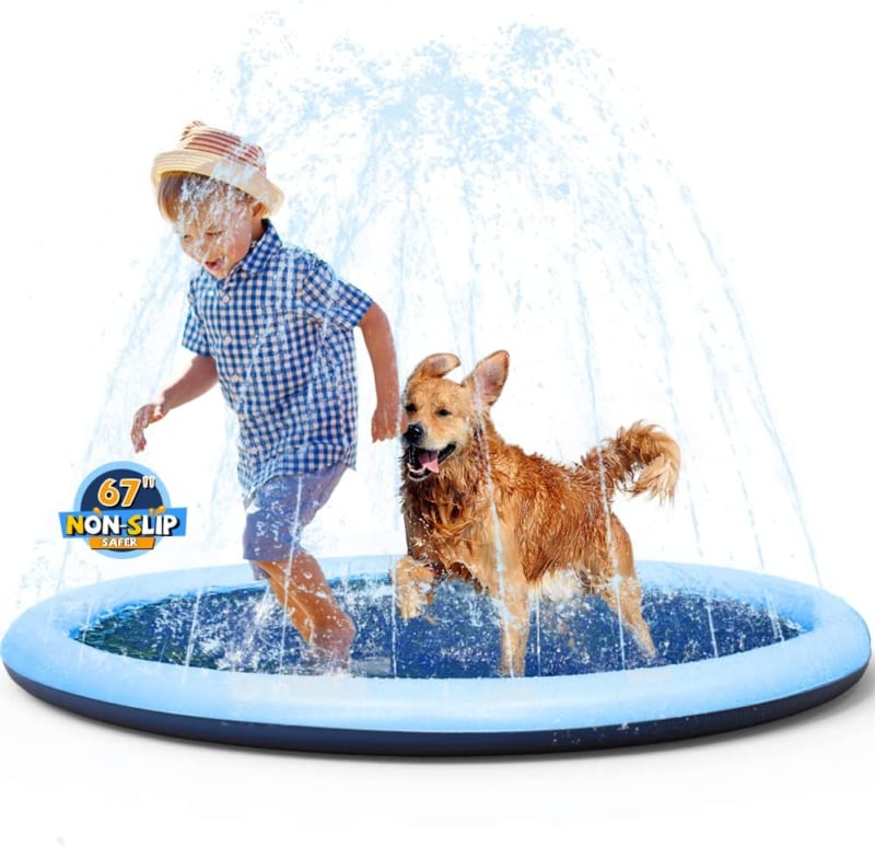 Pet water splash pad summer water play toy