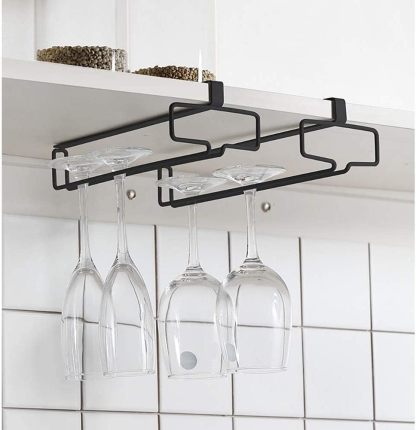🔥Hot Sale🔥Under Cabinet Wine Glass Holder