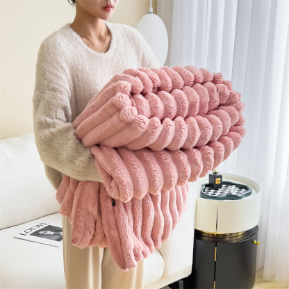 Snuggle Up in Style! 🛋️✨ Discover the Ultimate Striped Flannel Fleece Blanket – Your Cozy Companion for Every Season! 🌈🧣