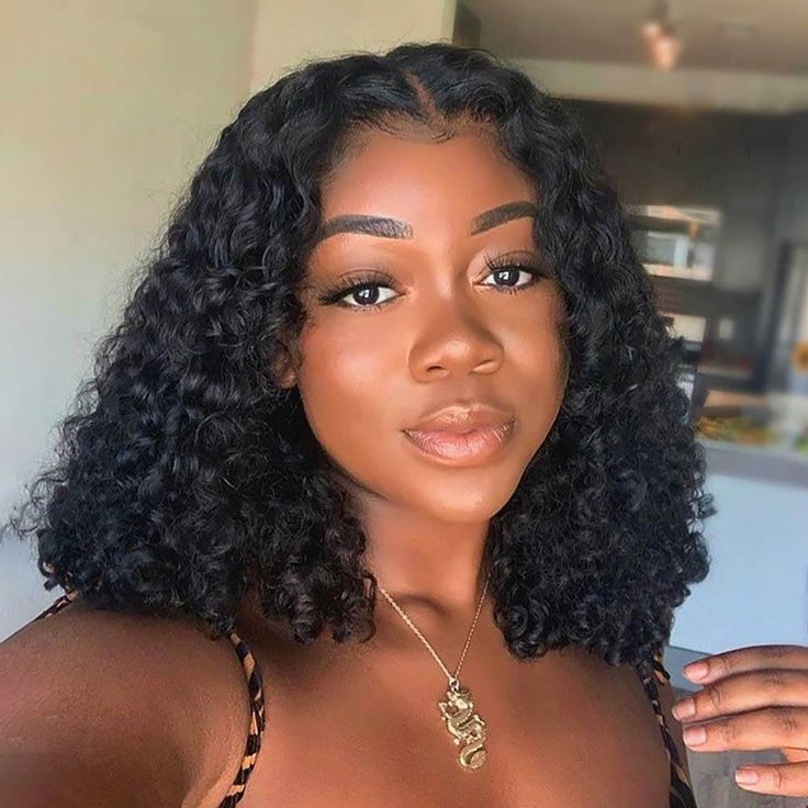 Invisible Knots Glueless Bob Wig Water Wave Human Hair Bob Wigs 5x5 HD Lace Closure Pre Cut Wigs