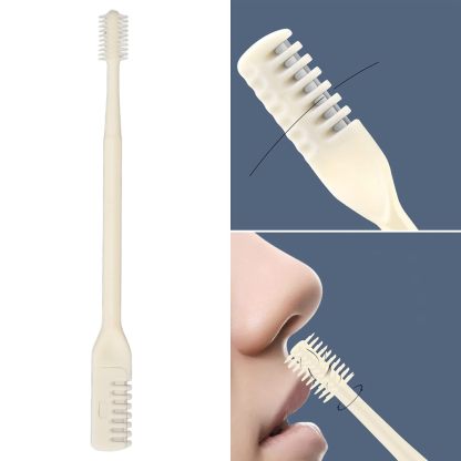 Double-sided manual nose hair trimmer
