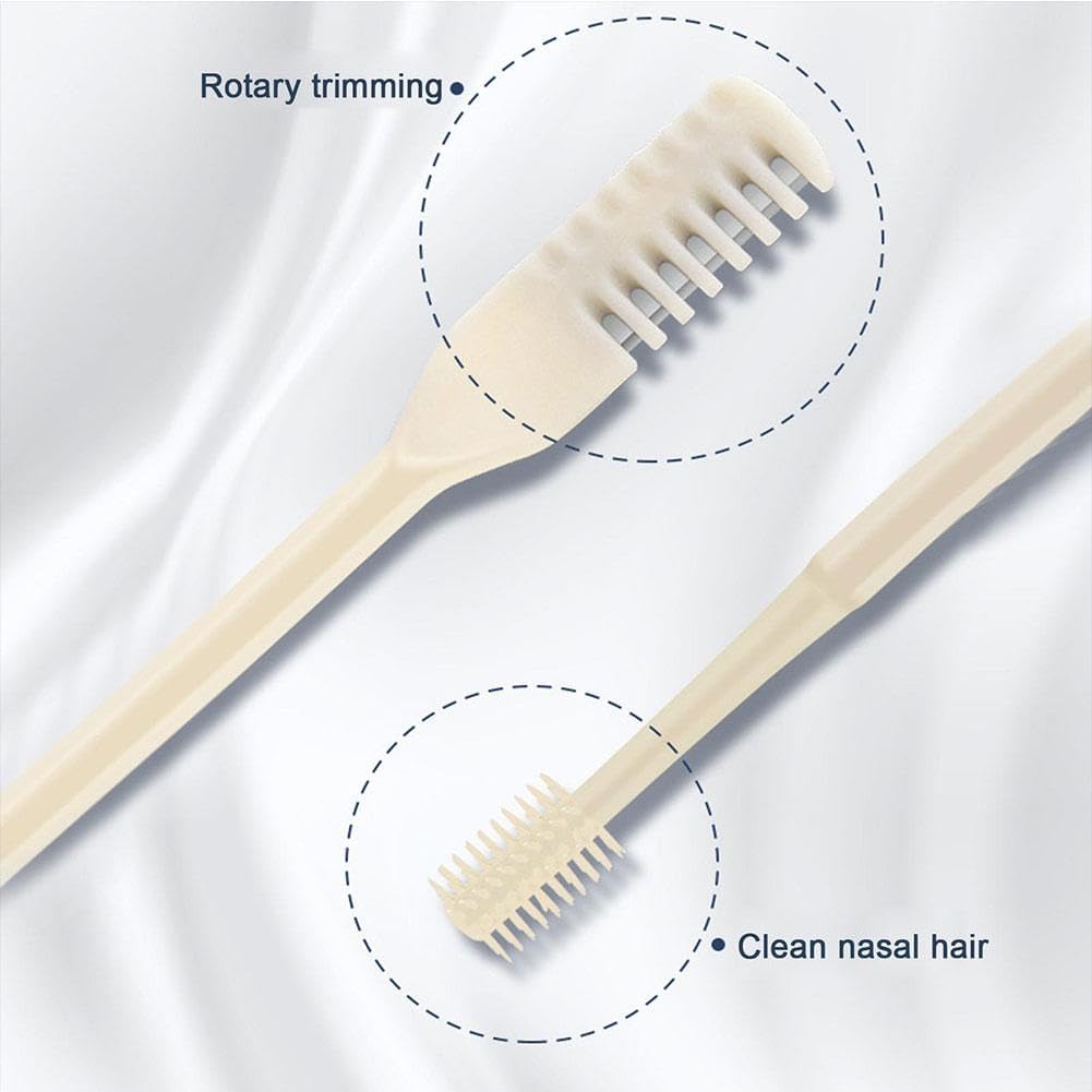 Double-sided manual nose hair trimmer