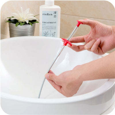 Four-claw extractor, pipe dredger, bendable hand-pinch sewer extractor