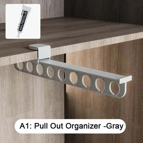 🔥Hot sale🔥Intelligent pull-out slide trouser rack