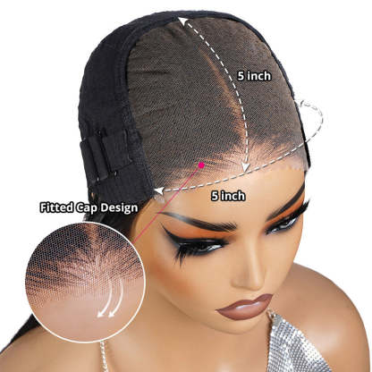 Invisible Knots Glueless Bob Wig Water Wave Human Hair Bob Wigs 5x5 HD Lace Closure Pre Cut Wigs