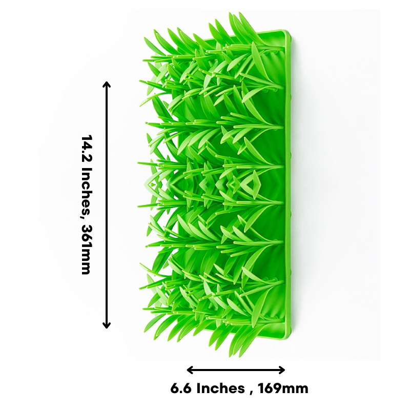 Pet cat and dog food mat, grass foraging mat with suction cup, non-slip and leak-proof placemat