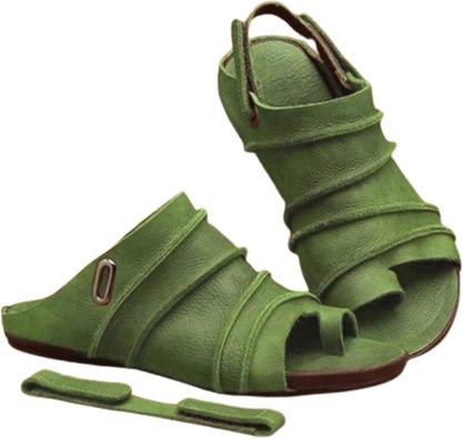 Women Clip Toe Orthopedic Sandals, Fish Thumb Bone Shoes with Arch Support, Leather Slingback Sandals for Pain Relief Bunion Symptoms