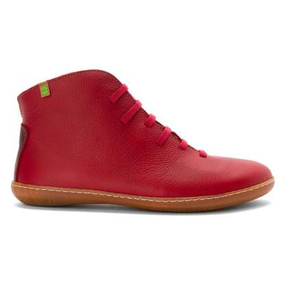 Vintage women's leather boots lace-up front martin boots