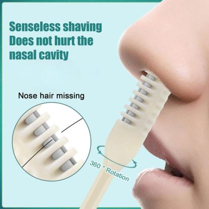Double-sided manual nose hair trimmer