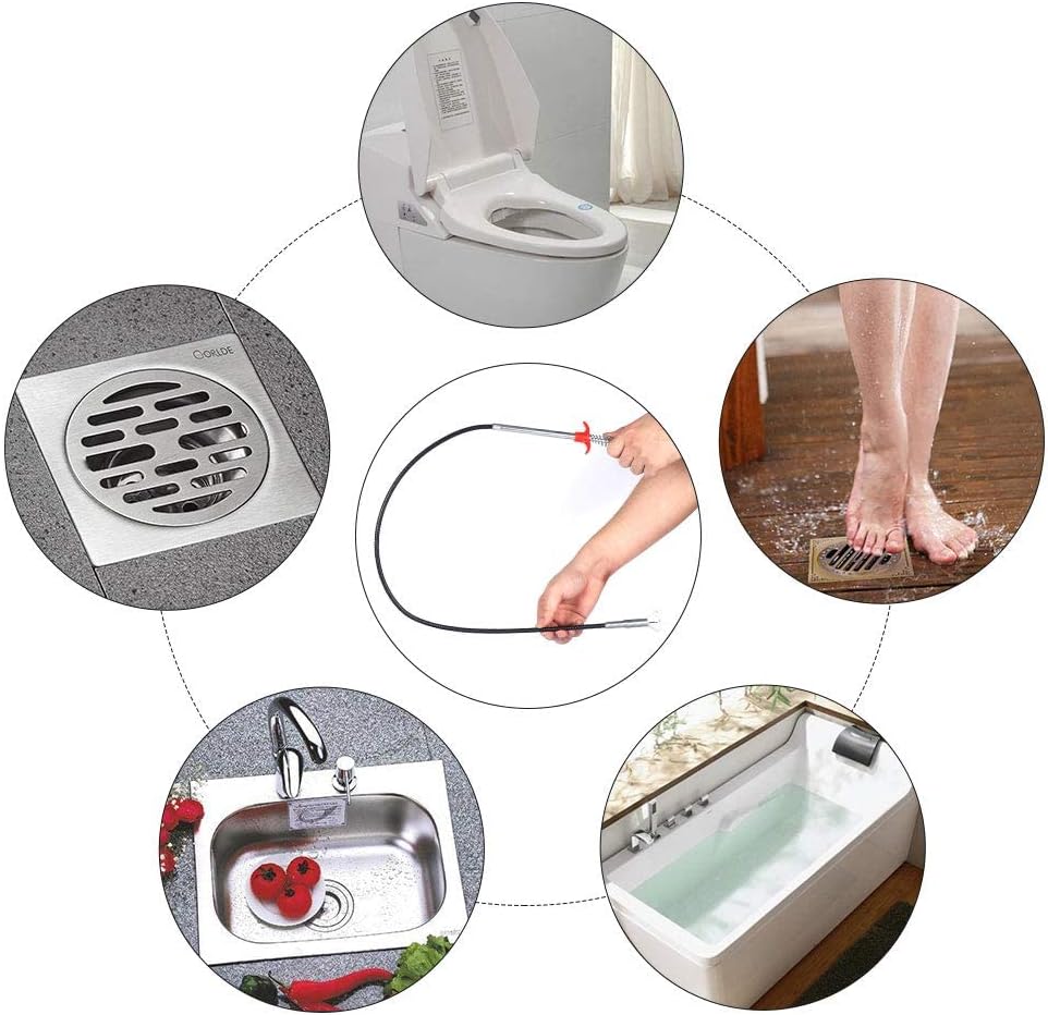 Four-claw extractor, pipe dredger, bendable hand-pinch sewer extractor