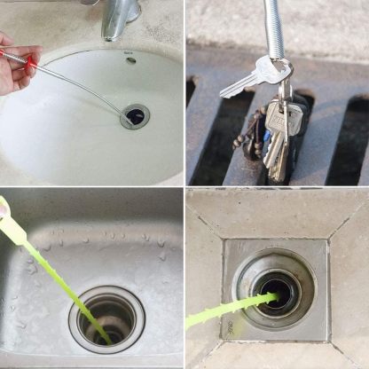 Four-claw extractor, pipe dredger, bendable hand-pinch sewer extractor
