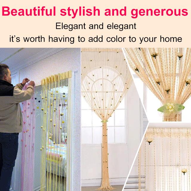 Rose Flower Door Curtain