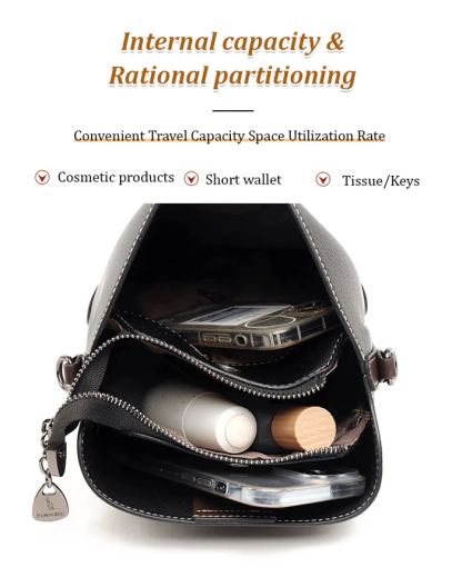 💗PU Leather Niche Women's Shoulder Bag👜