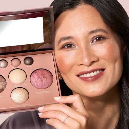 🔥Multifunctional makeup palette, eyeshadow, contouring, blush and highlighter in one palette