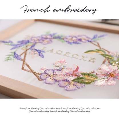 Beech French embroidery crochet hook for daily use at home, beaded handmade needle