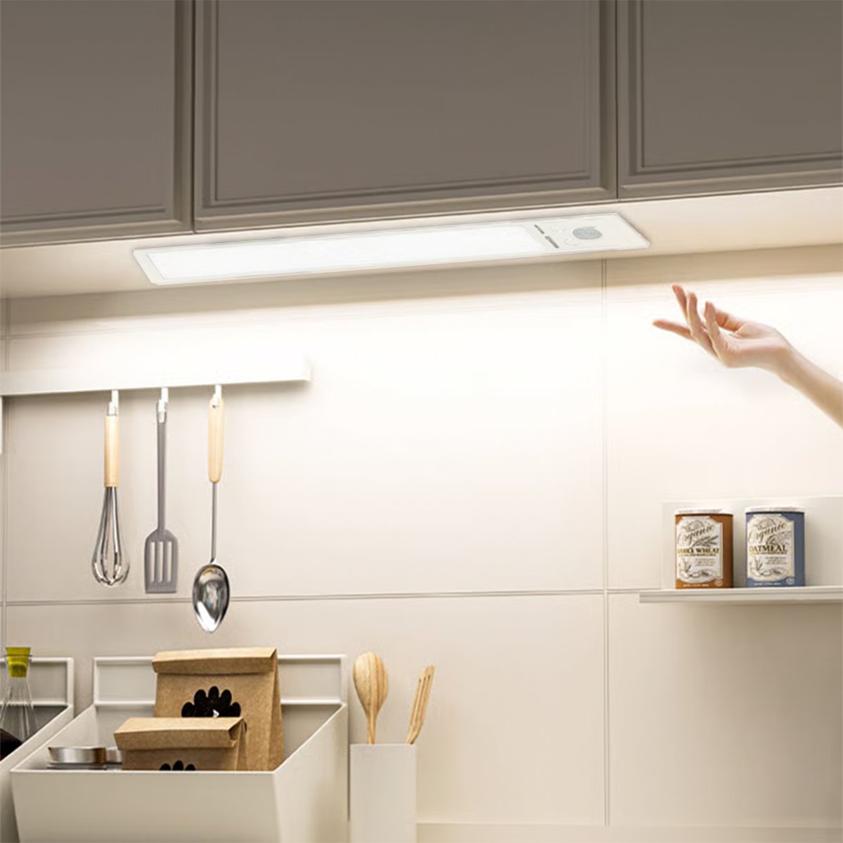 🏆Flash Sale💡Under Cabinet Lights-52LED Motion Sensor Night Light Indoor