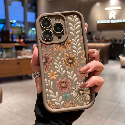 Floral design drop-proof case