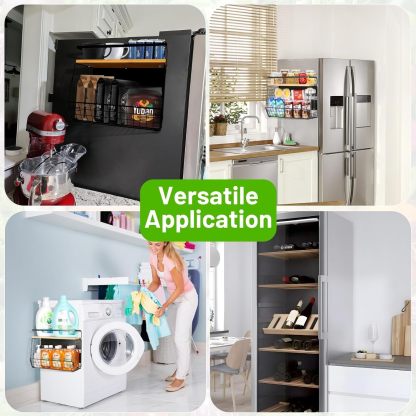 Wall-mounted kitchen rack, household stackable detachable multifunctional storage rack, kitchen storage rack