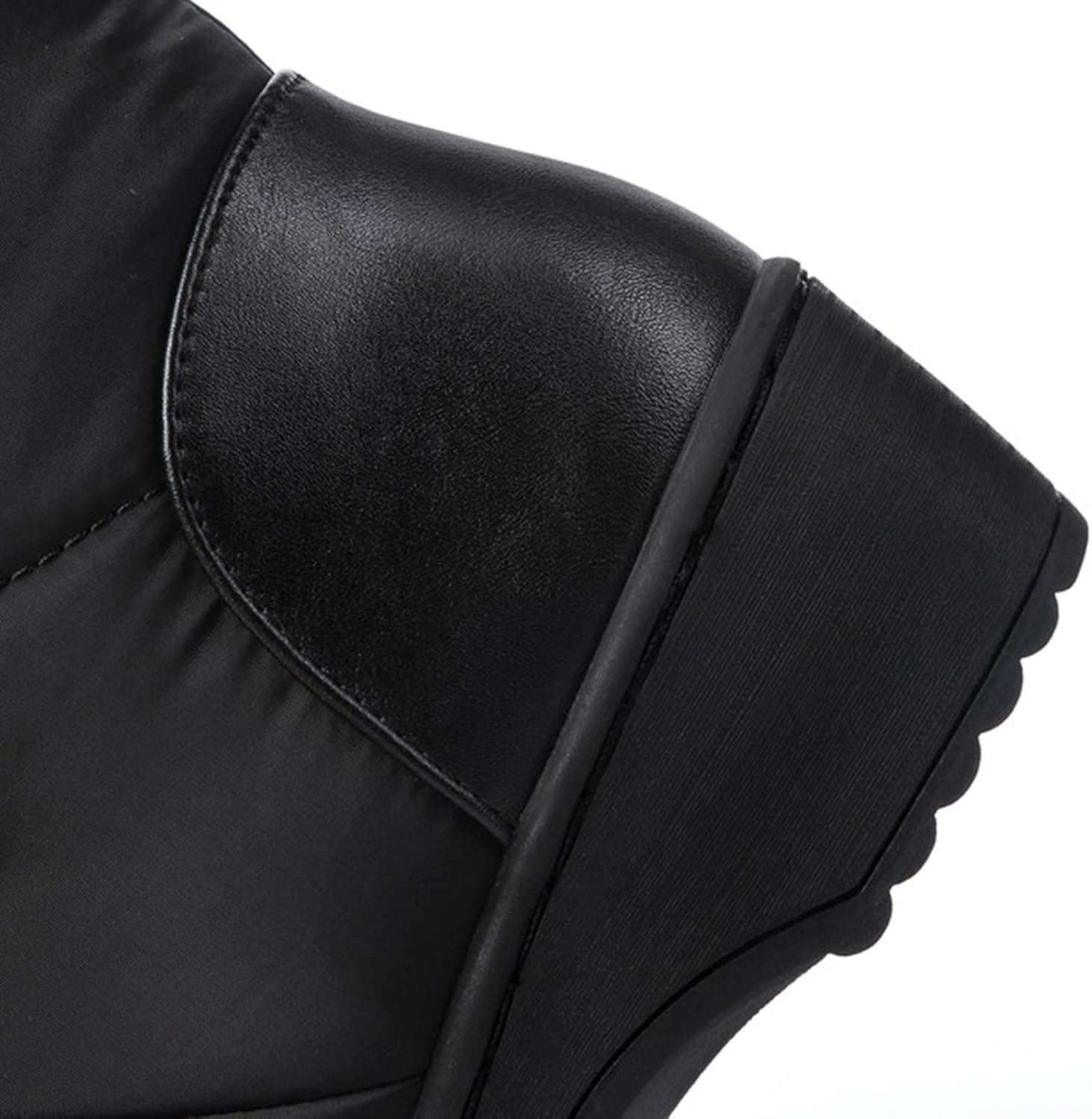 Womens Snow Boots Waterproof Winter Boots Anti-slip Fuzzy Fur Booties Winter Warm Outdoor Ankle Boots Ladies Walking Hiking Booties
