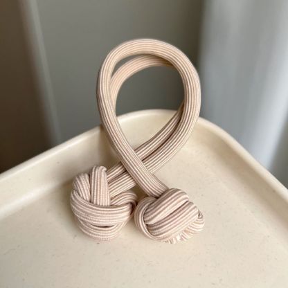 6pcs High Elasticity Knotted Hair Tie - Durable Solid Color Hair Rope for Women - Ponytail Holder and Hair Accessory
