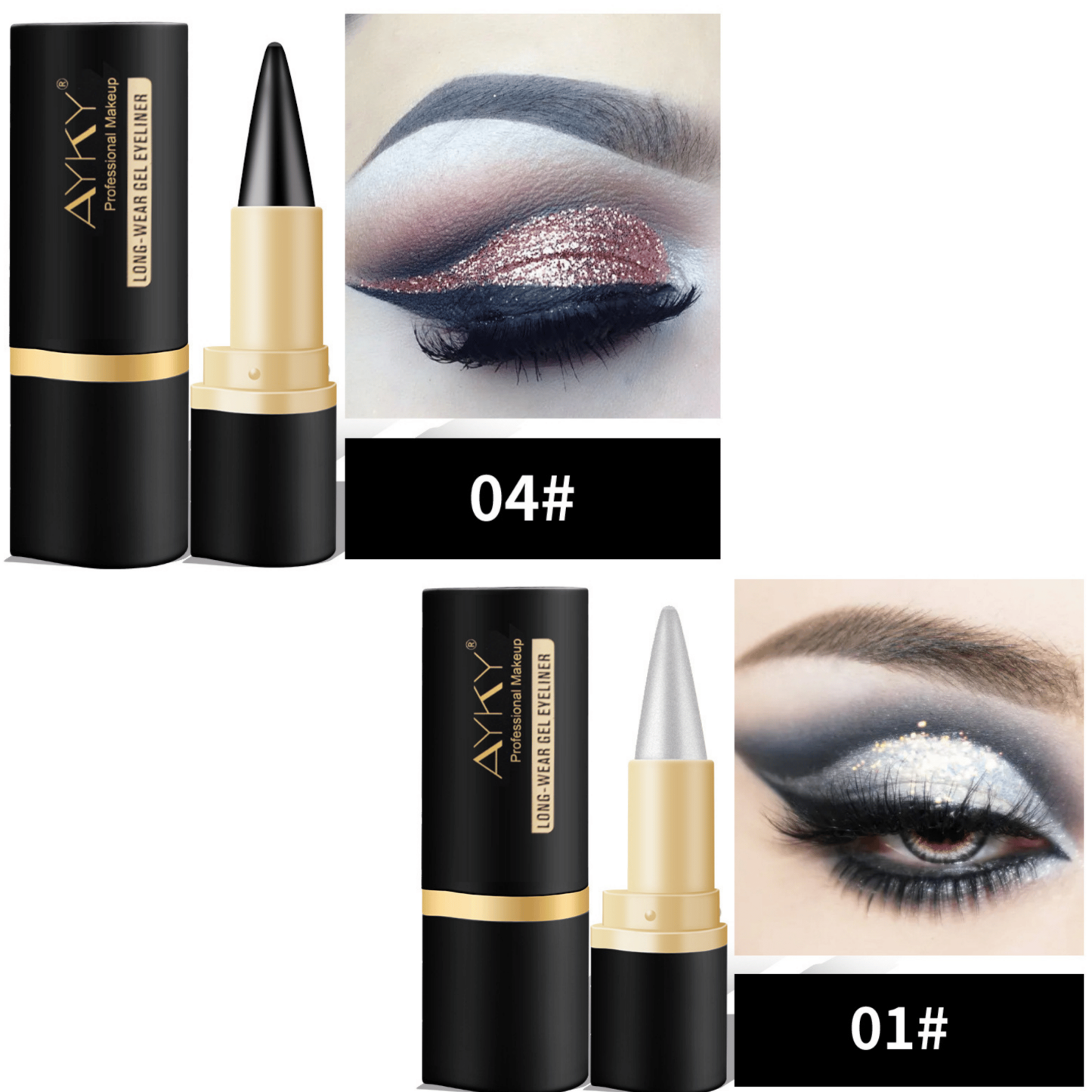 🎉Natural Black Long Wear Gel Eyeliner Cream, Waterproof, Natural formula, safe and harmless, Mild & Easy To Remove