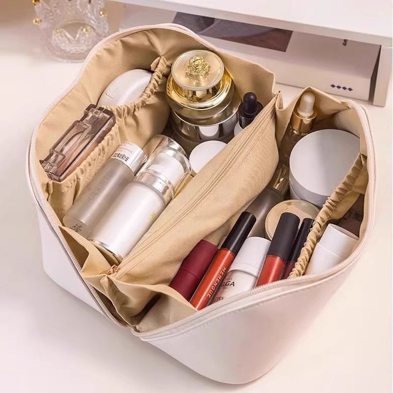 Cosmetic bag for women, high-grade hand-held storage bag, portable travel toiletry bag