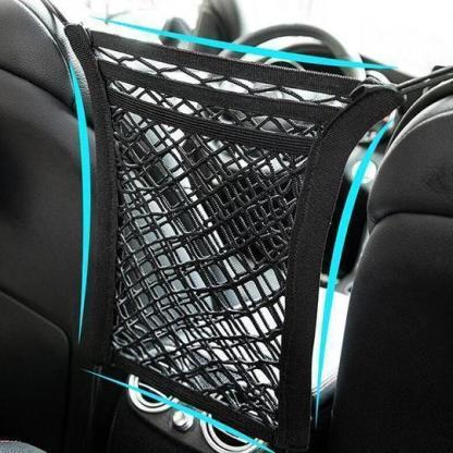 Car seat storage net, car storage bag（Coarse mesh three layers 4 sides elastic）