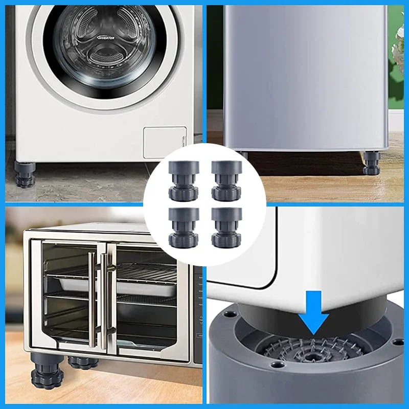 Height-adjustable washing machine bracket (4 pieces)