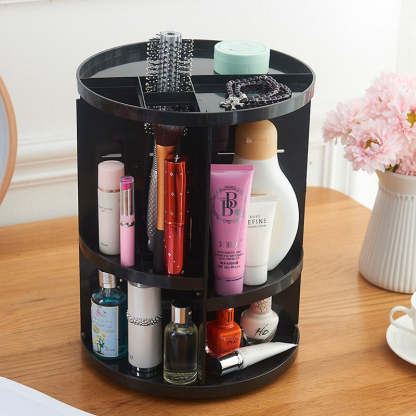 360° Rotating Shelf | Adjustable Cosmetic Organizer