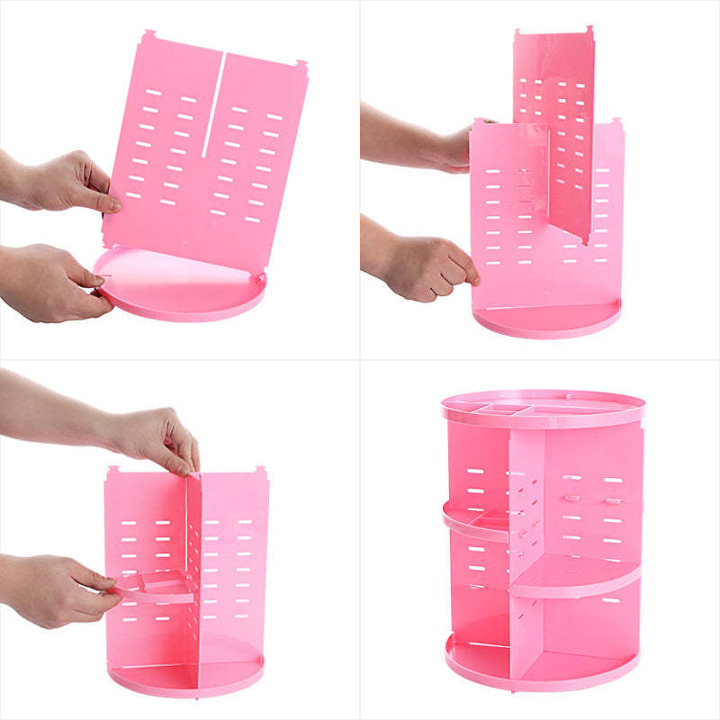 360° Rotating Shelf | Adjustable Cosmetic Organizer
