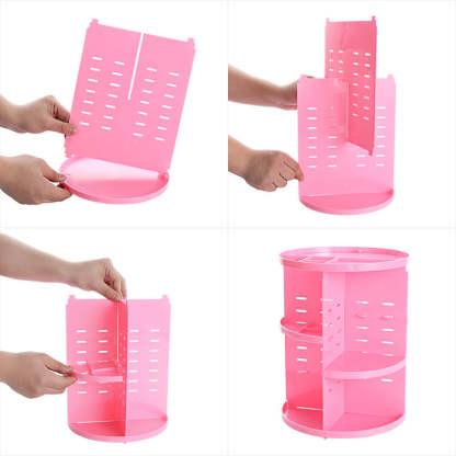 360° Rotating Shelf | Adjustable Cosmetic Organizer