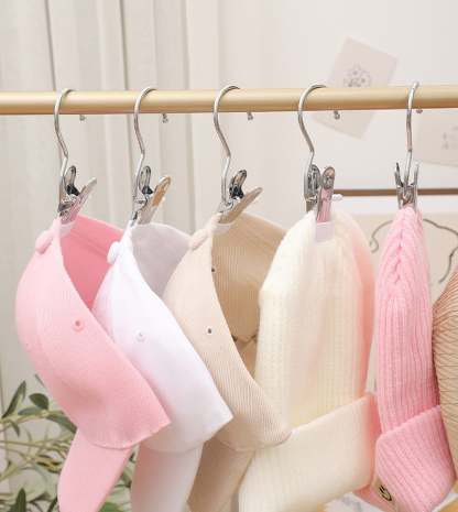 Hot Sale 49% OFF-Anti-rust Clip Space-saving Clothespin Hat Pants Storage Hanging Travel Hook